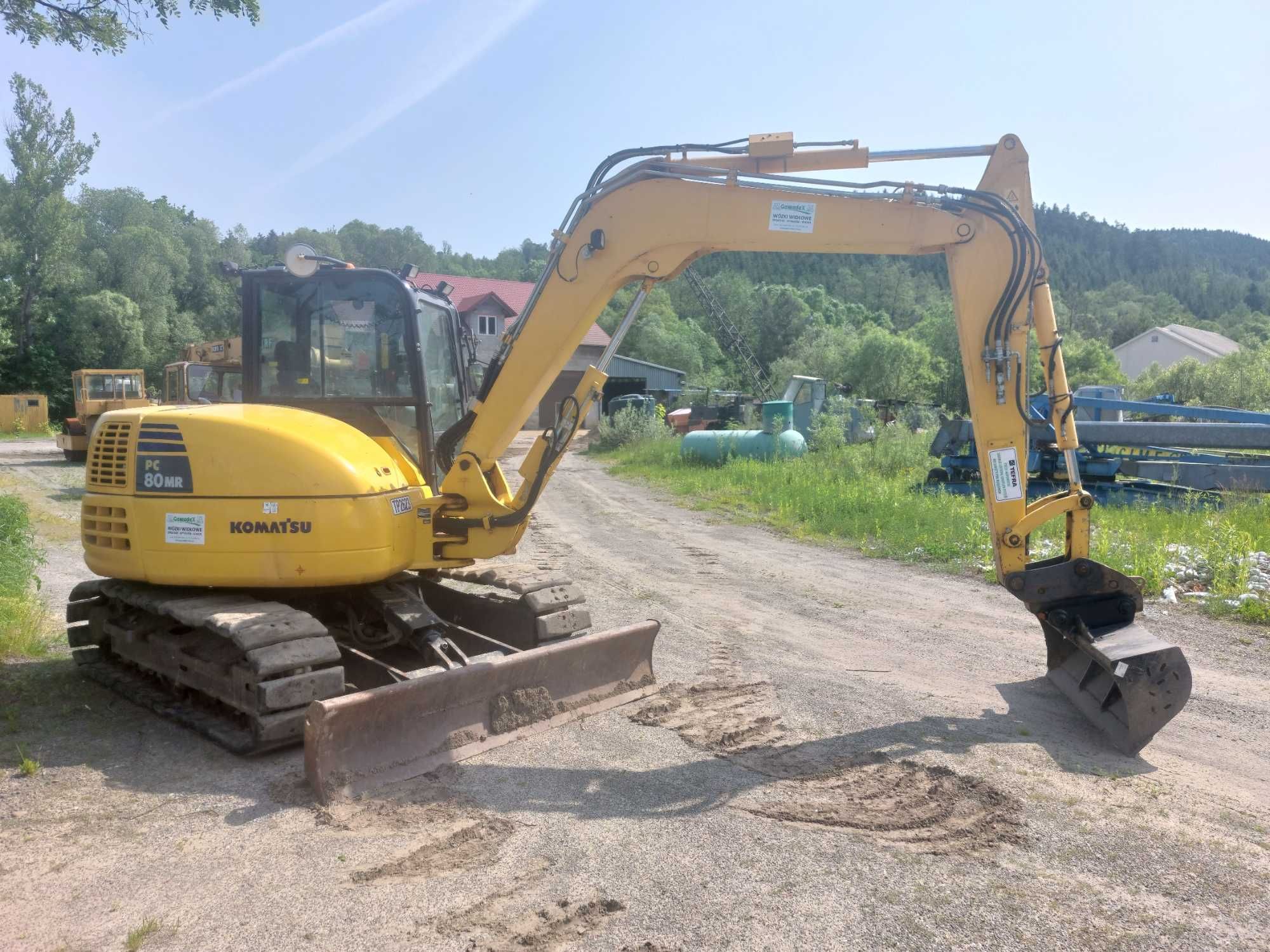 Koparka Komatsu PC80MR-5 8t, 2019r, zamiana na  wózek, 3 Ośka kiper