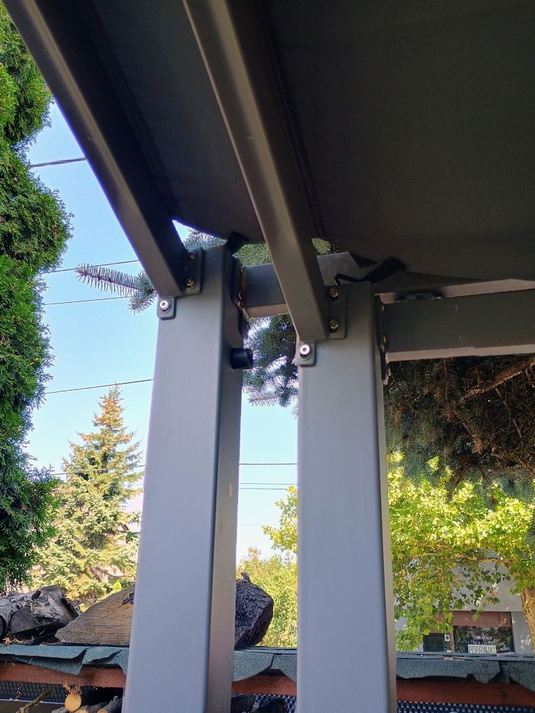 Altana,pawilon,pergola konstrukcja stalowa rozsuwana.