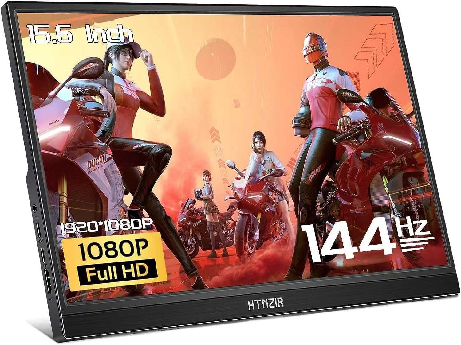 Monitor przenośny 15,6" 144 Hz FHD HDR do gier, laptopa i konsol