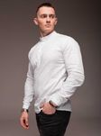 Мужская рубашка Style стойка (s,m,l,xl,xxl) Новые рубашки черная белая