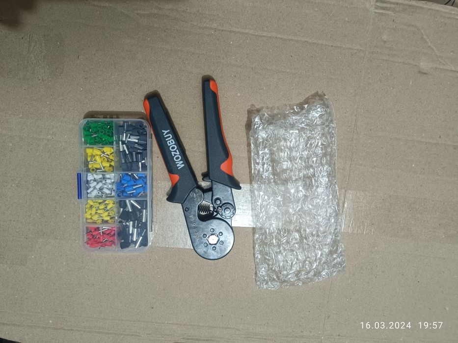 Кримпер обжимні кліщі 0.25-6 мм Wozobuy з набором наконечників 400шт.