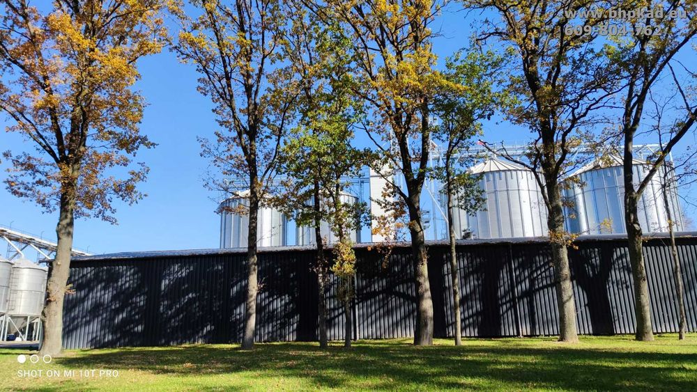 Konstrukcja stalowa. 20x50x5,6m. Magazyn zbożowy. Producent.