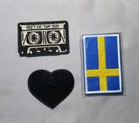 Вышивка, шеврон с шведским флагом