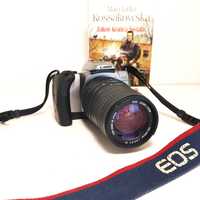 Analogowa Lustrzanka Canon EOS 3000v z 1999 r z SIGMA Zoom 100-300 mm