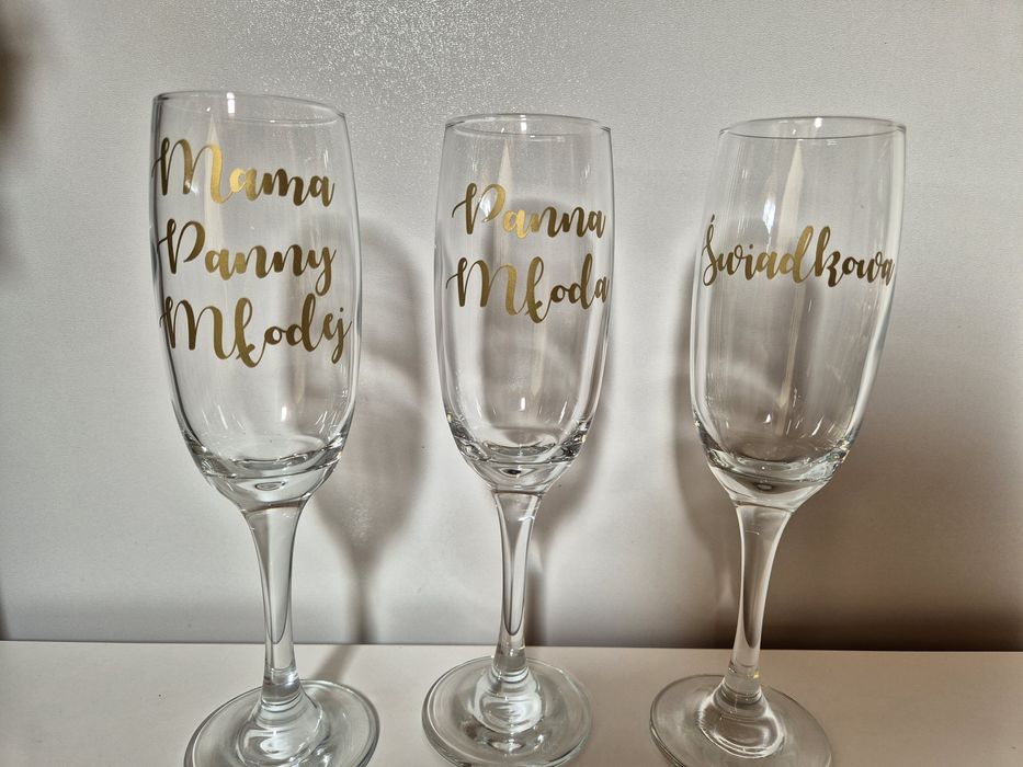 Kieliszki szampanowki ślubne