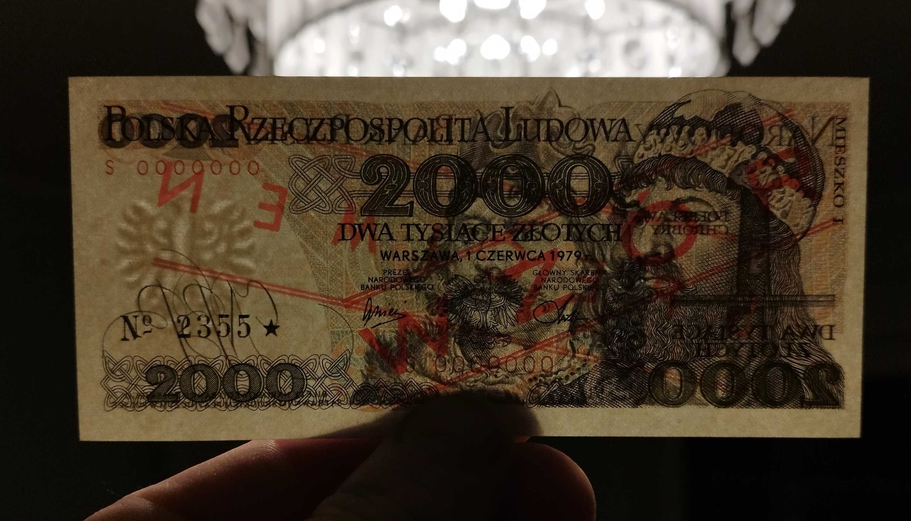 Banknot 2000zl z 1979r wzór UNC Mieszko I Polska