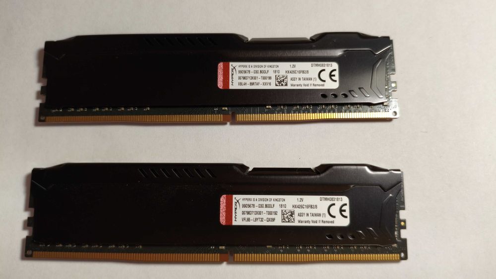 Память Kingston HyperX Fury 16GB (2x8G) DDR4 2666 CL16 (HX426C16FB2/8)