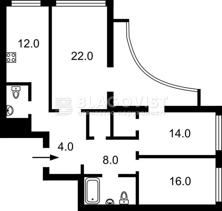 Володимира Івасюка 64/56 , Оболонь, Героїв Дніпра,