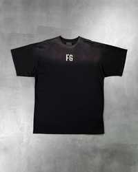 Футболка Fear Of God Felted 'FG' T-Shirt Black/White