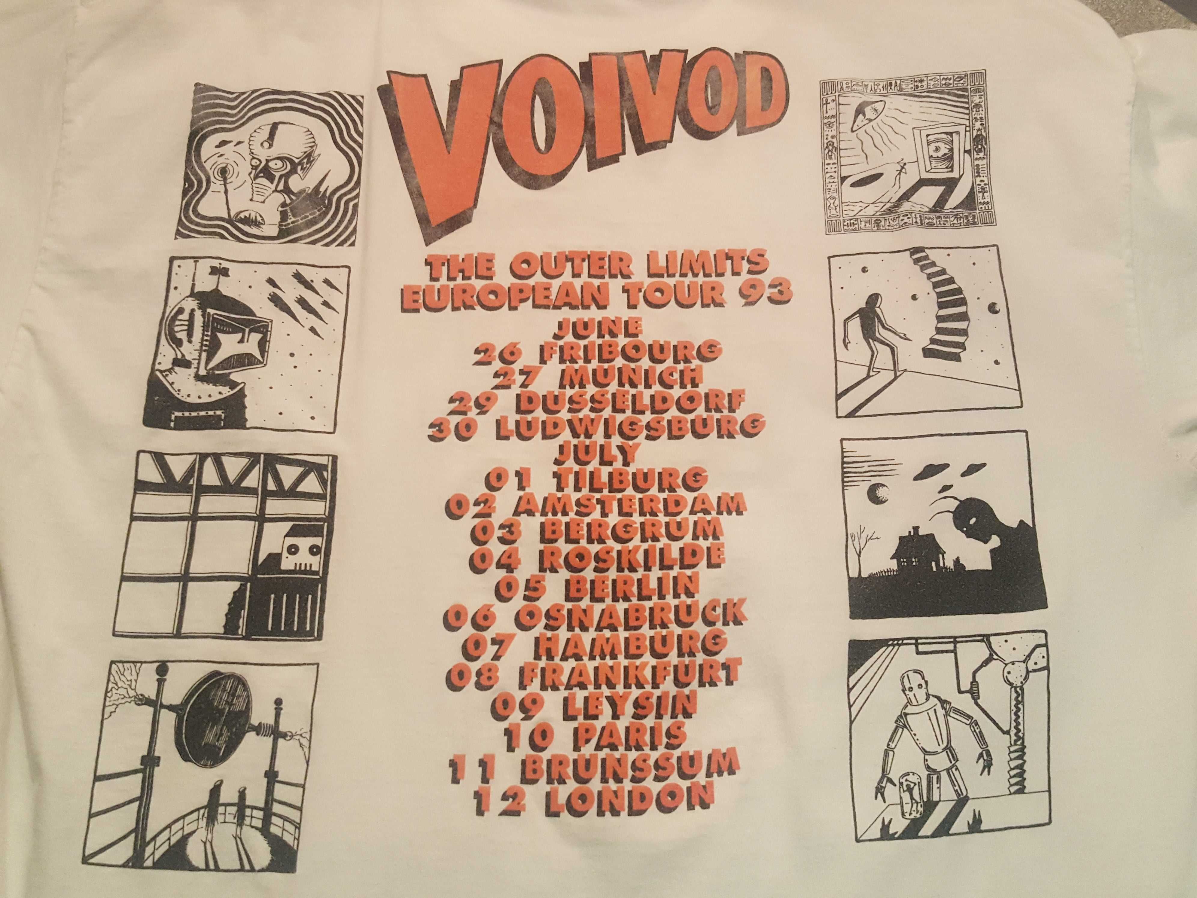 Voivod Outer Limits koszulka 1993 t-shirt vintage thrash metal Slayer