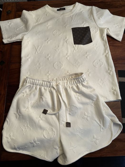 Komplet Louis Vuitton roz M nowy z metkami bialy