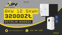 Fotowoltaika 8 kW 12.5 kWh Hybryda Magazyn Energii Mój Prąd