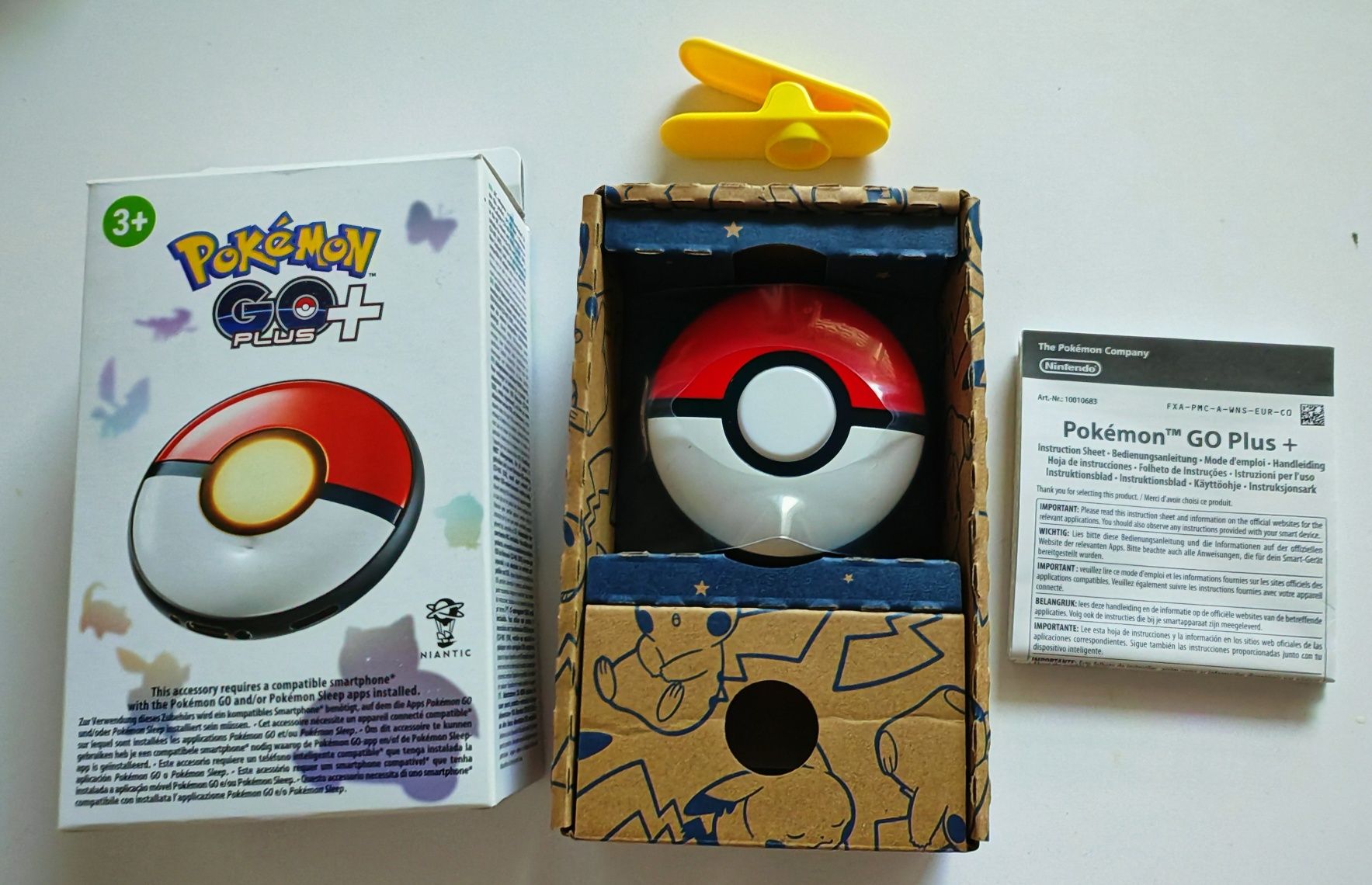 Pokemon Go Plus + Gotcha MOD auto catch zolte niebieskie