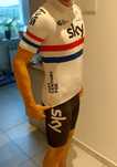 Strój rowerowy komplet kolarski Sky L