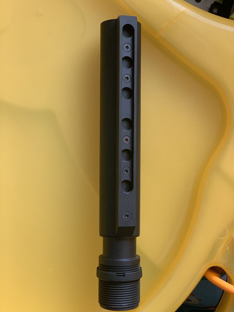 Труба с демфером для установки телескопического приклада на АК