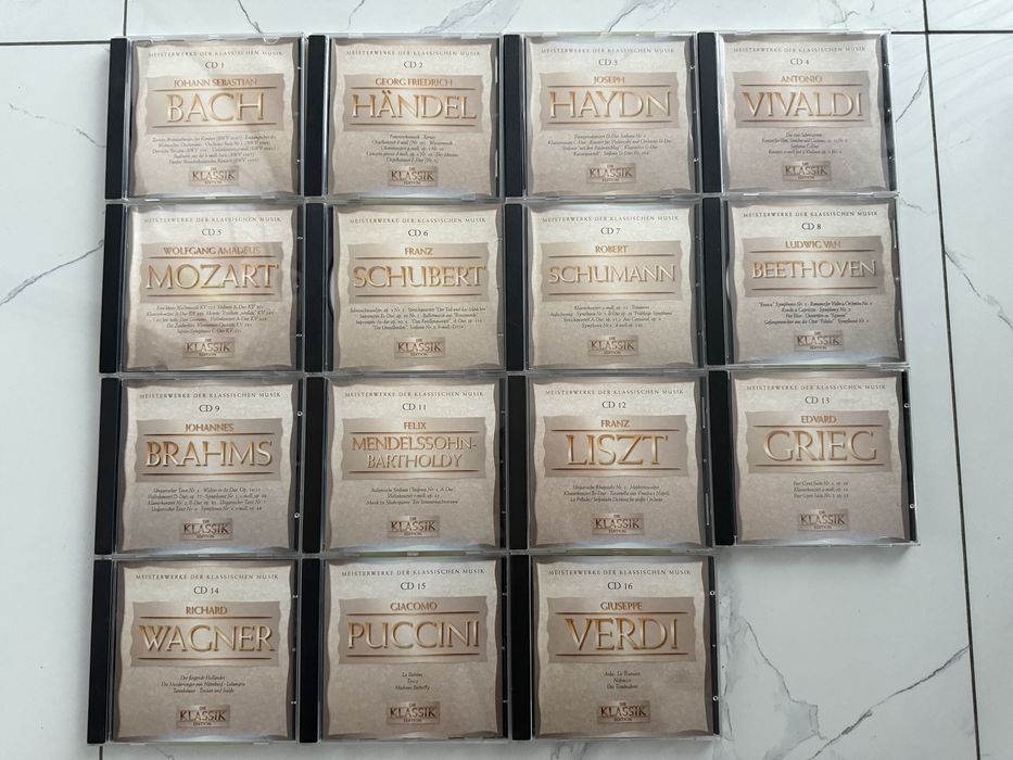 Kolekcja CD muzyka płyty klasyczna Bach Beethoven Mozart Vivaldi