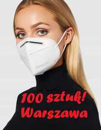 100 szt. Maska FFP2 KN95 N95 CE maseczki FFP2 Warszawa