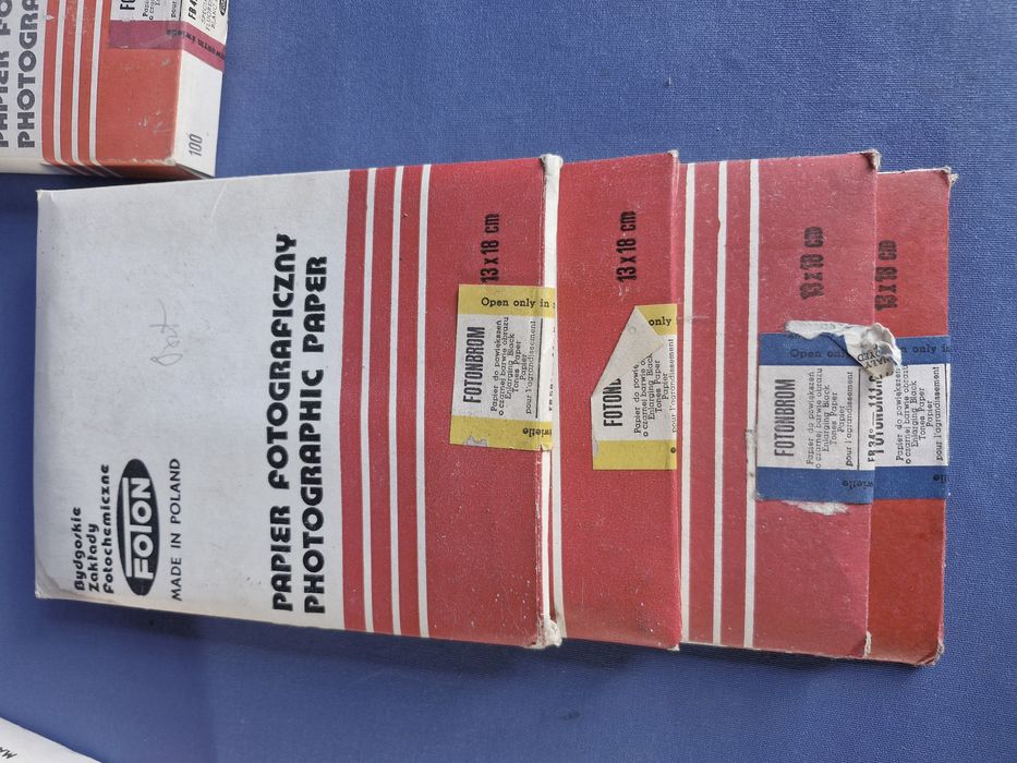 Stary Papier Fotograficzny PRL