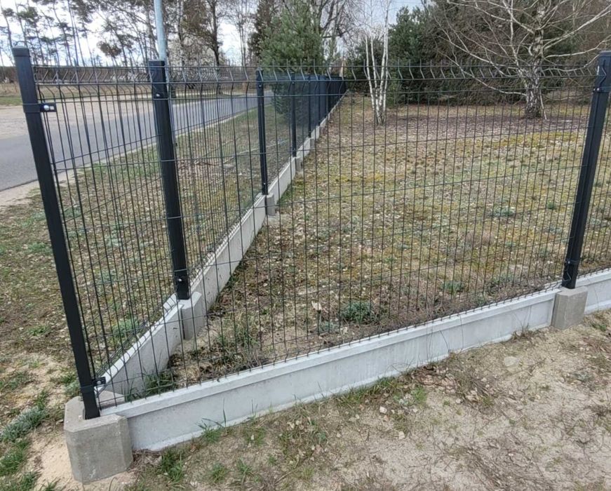 Panel 173 cm  podmurówka  ceownik słupek obejma 60x40 Wysoka jakość