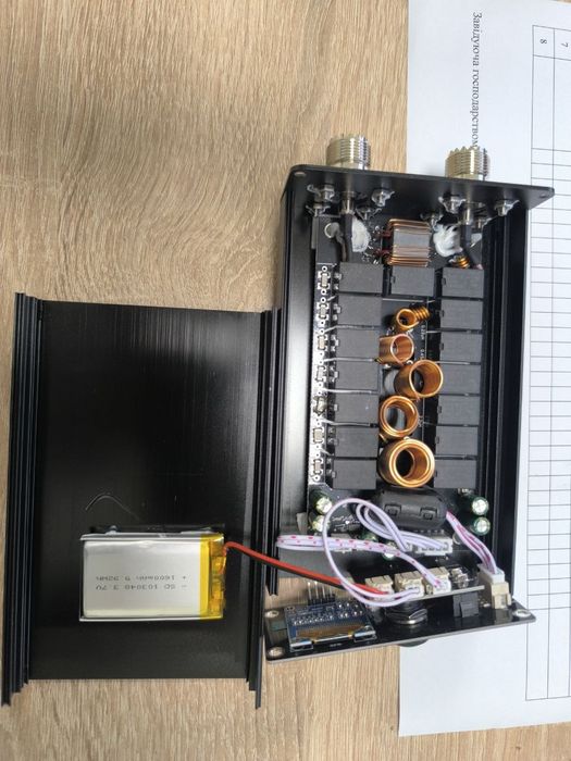 ATU 100 mini Автоматичний Радіо Антений тюнер для 1.8-55 МГц LCD SW КВ