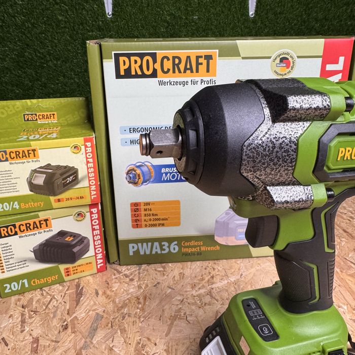 Ударний гайковерт Procraft PWA36 850 Н·м | Безщітковий | 20В
