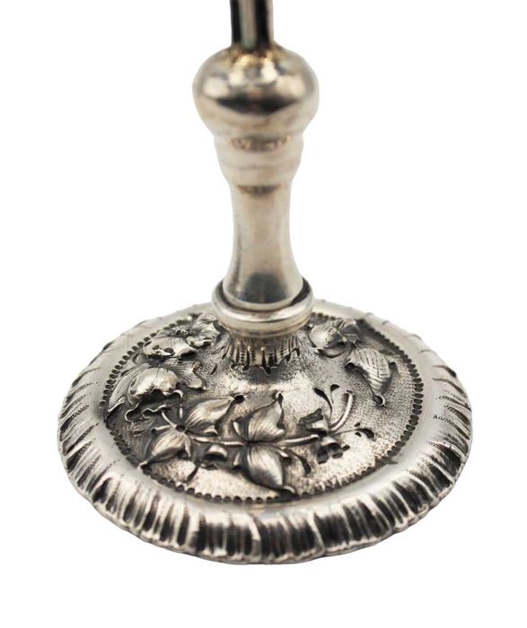 Paliteiro Mal-Me-Quer em Prata Portuguesa