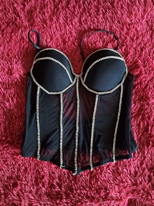 Топ корсет зі стразами