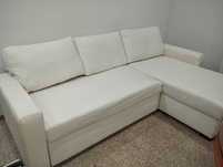 Sofá cama com chaise longue