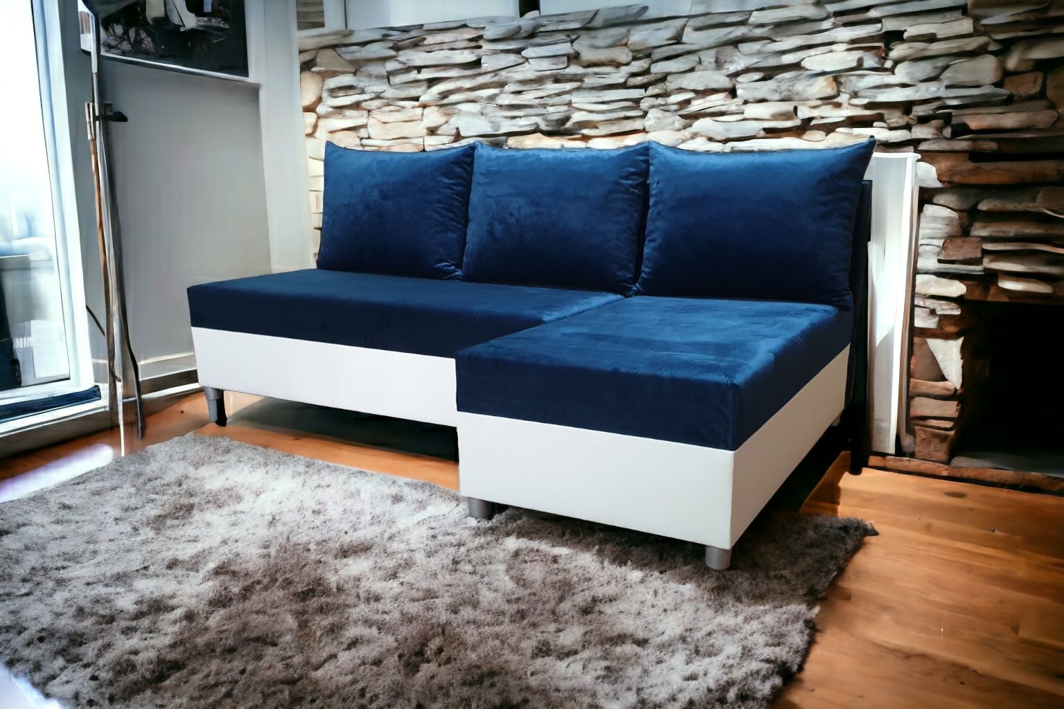 Narożnik sofa kanapa Funkcja Spania Kolor Dowolny