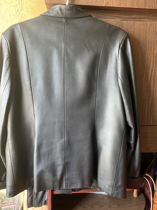 Пиджак кожаный женский   50-52раз.