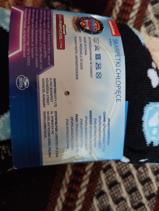 Skarpetki chłopięce Psi Patrol - 5 par - rozm 31-34