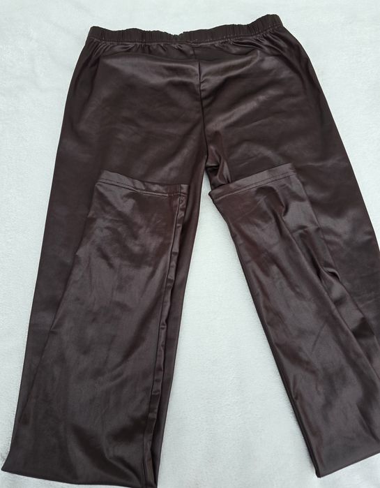 Legginsy "ala skóra" XL