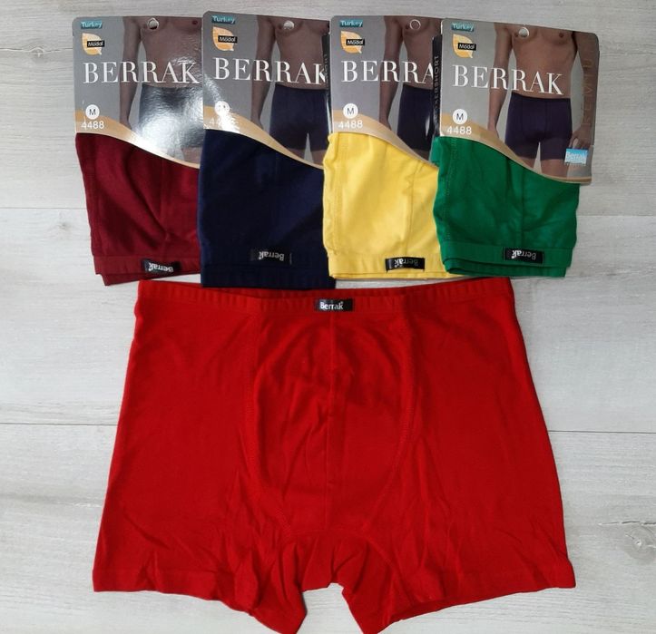 Труси чоловічі -боксери, однотонні розмір S, M, L, XL, 2XL, 3XL, Berra