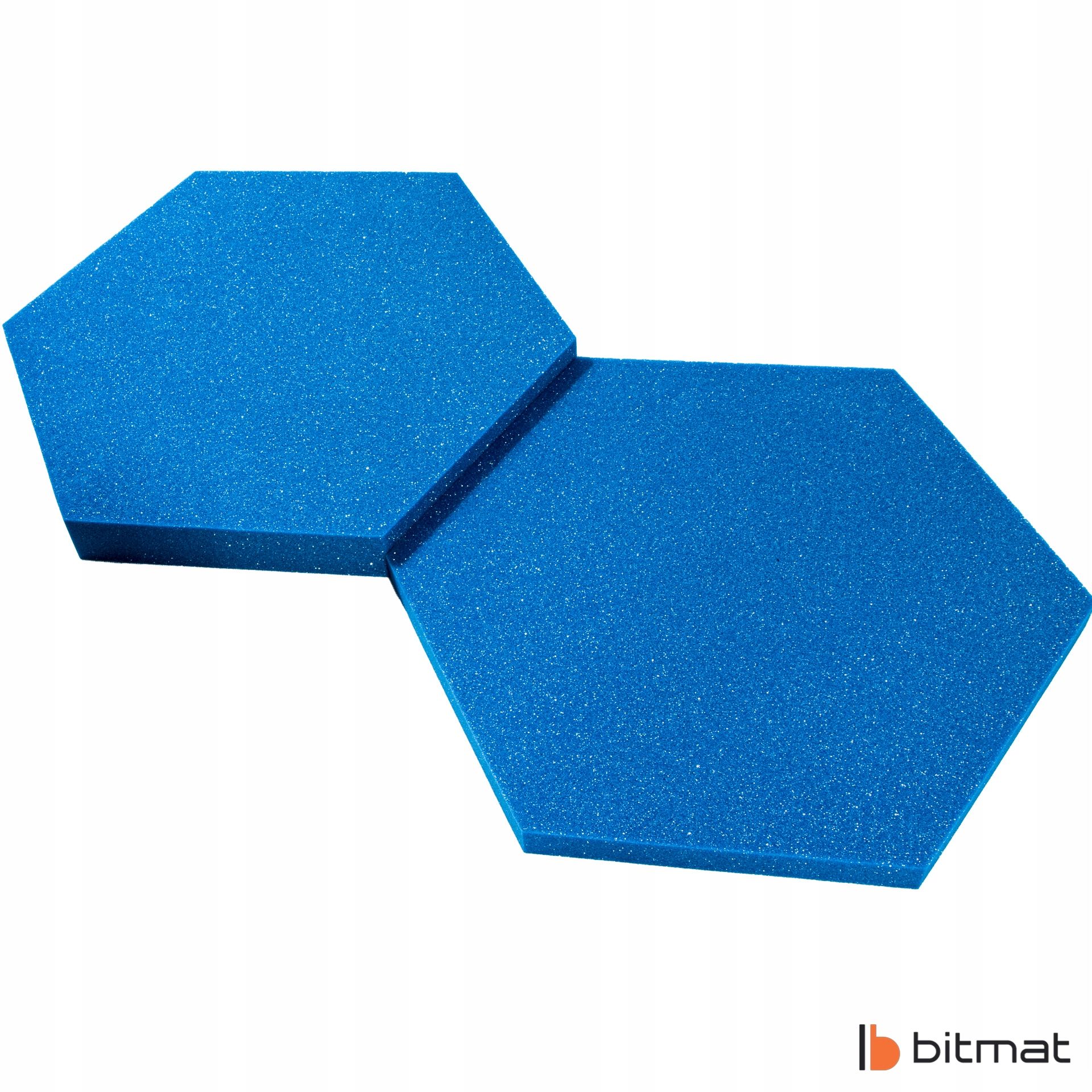 Pianka Akustyczna Mata Wygłuszająca Hexagon Sześciokąt 3cm Niebieski
