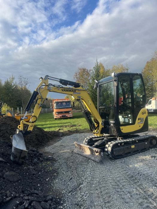 Minikoparka koparka Yanmar sv 22, sv26 jak nowy jcb kubota 3 lyzki