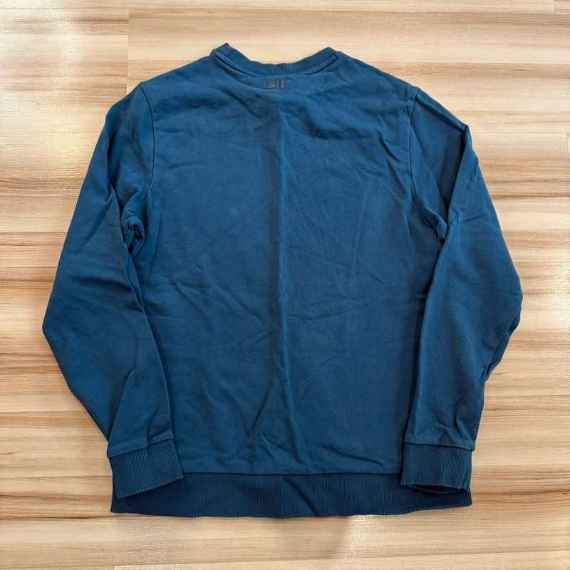 Niebieski sweter bluza bez kaptura 4F