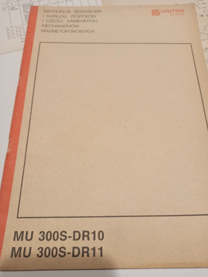 MU 300S-DR10  MU 300S-DR11 oryginalna instrukcja serwisowa