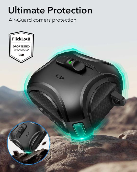 Чехол ESR Cyber Tough FlickLock MagSafe Чехол на AirPods 4