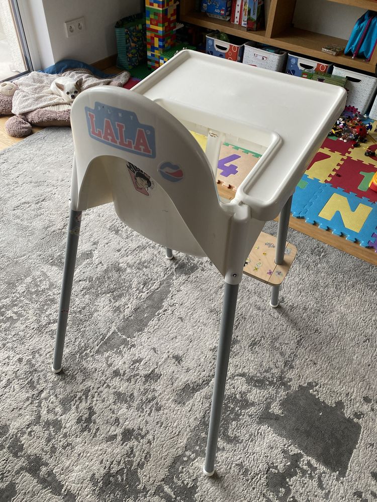 Antilop krzeselko Ikea dla dzieci do karmienia