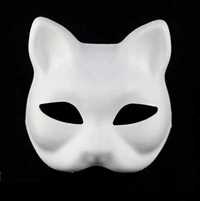 Maski kota białe 3 szt Nowe/ kreatywna zabawka