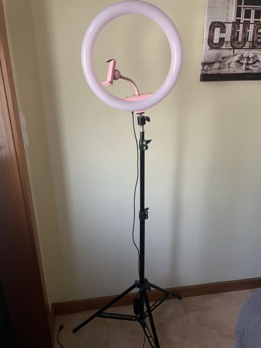 Ring light com tripé