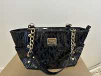 Michael Kors czarna torebka lakierowana z USA