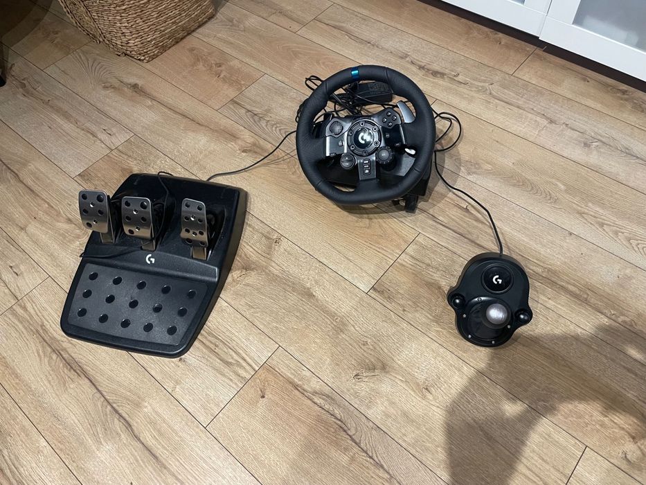Kierownica g923 zestaw(pedały, kierwnica, skrzynia biegów)