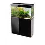 AQUAEL GLOSSY 150x50x63 CZARNY zestaw z szafką NAJNOWSZY 405l