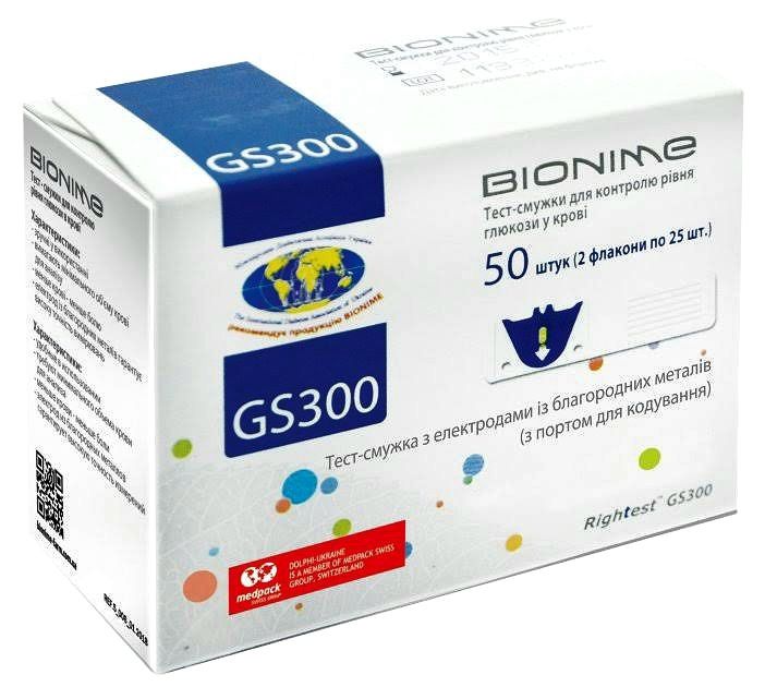 Тест-смужки Bionime Rightest GS300