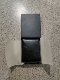 Skórzany czarny portfel Pier Luigi