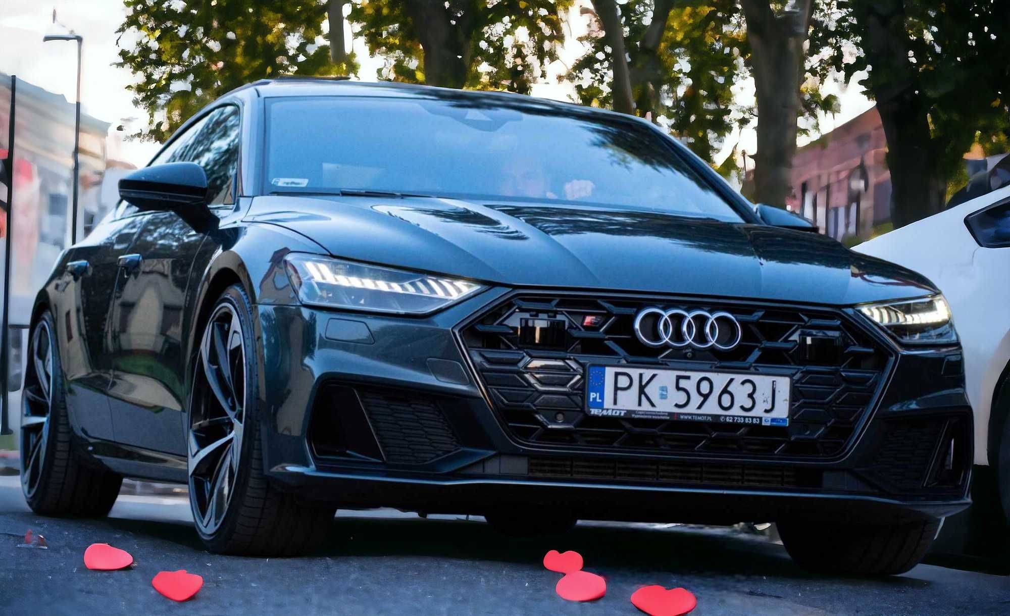 Najnowsze Audi S7 2024  lub RS5 do Ślubu DAYTONA GREY - z kierowcą !!