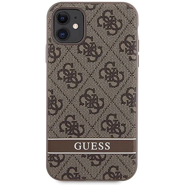Etui Guess 4G Stripes na iPhone 11 / Xr - brązowe
