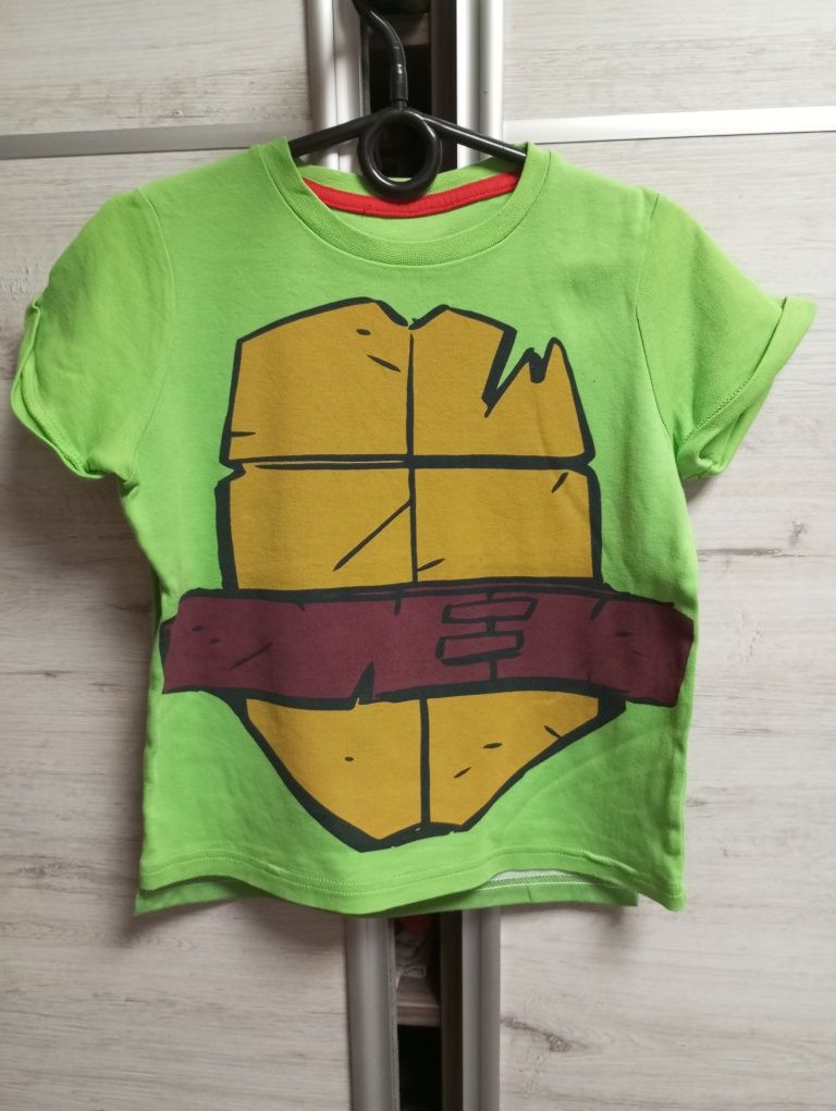 Strój przebranie żółw ninja bluzka z krótkim rękawem t-shirt