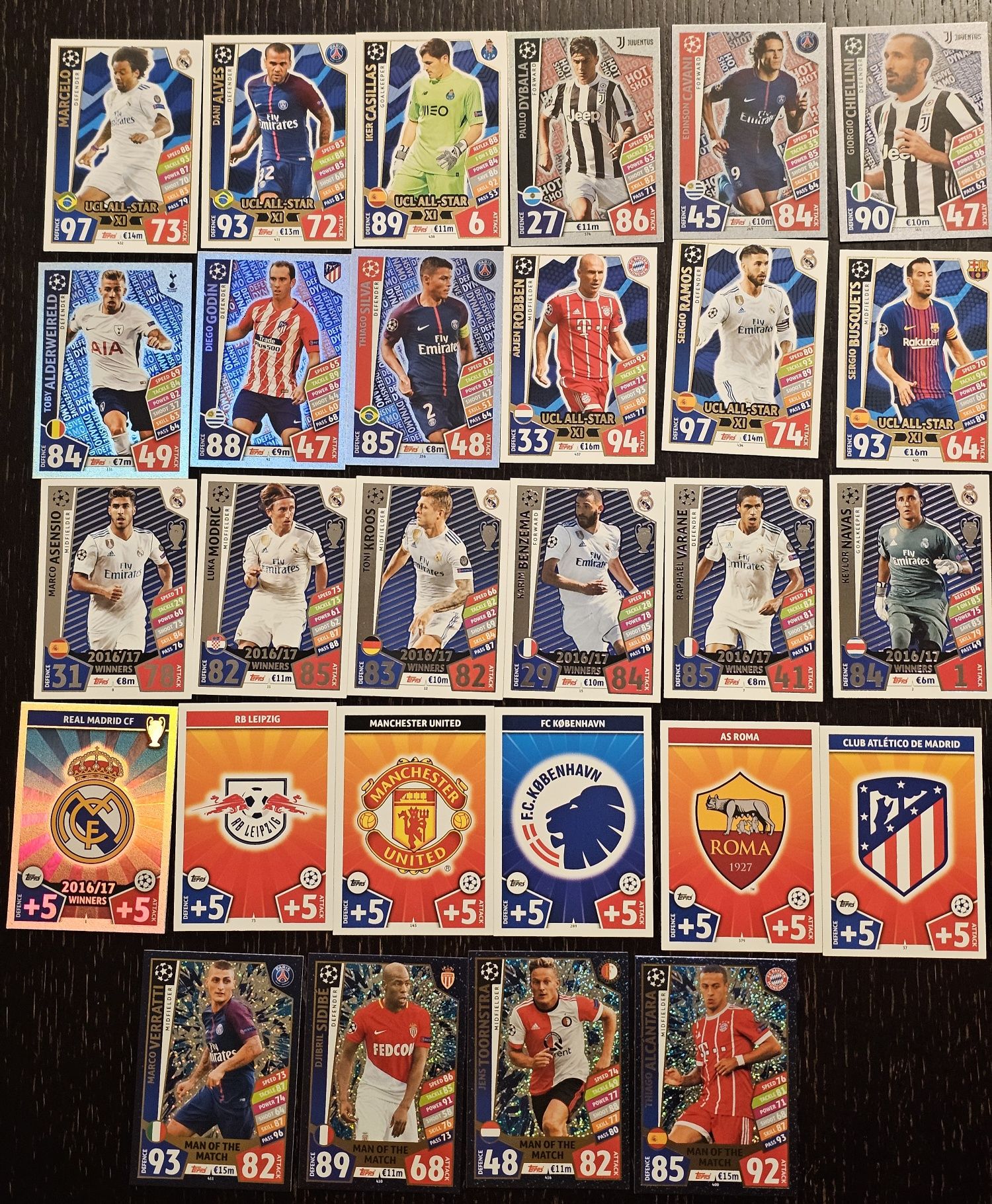 Zestaw kart Match Attax od Toppsa